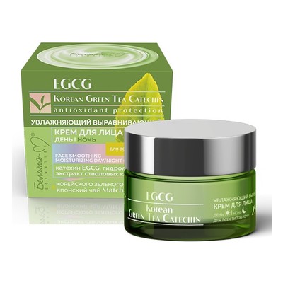 Белита-М EGCG Korean Green Tea Catechin  Крем для лица День/Ночь 25+ Увл 50г