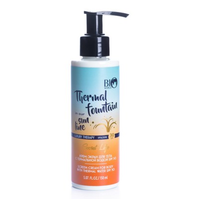BIO WORLD SECRET LIFE  Secret Life Крем-экран для тела с термальной водой SPF 30 150 мл