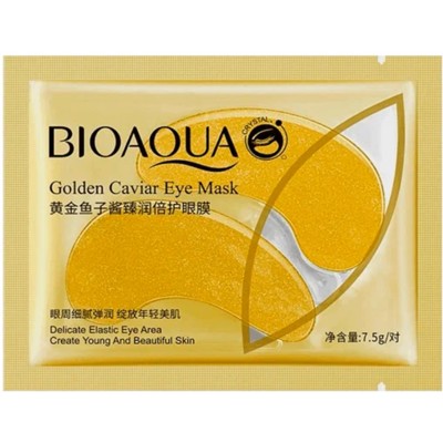 BIOAQUA GOLDEN CAVAIR Гидрогелевые патчи с частицами золота 7,5г